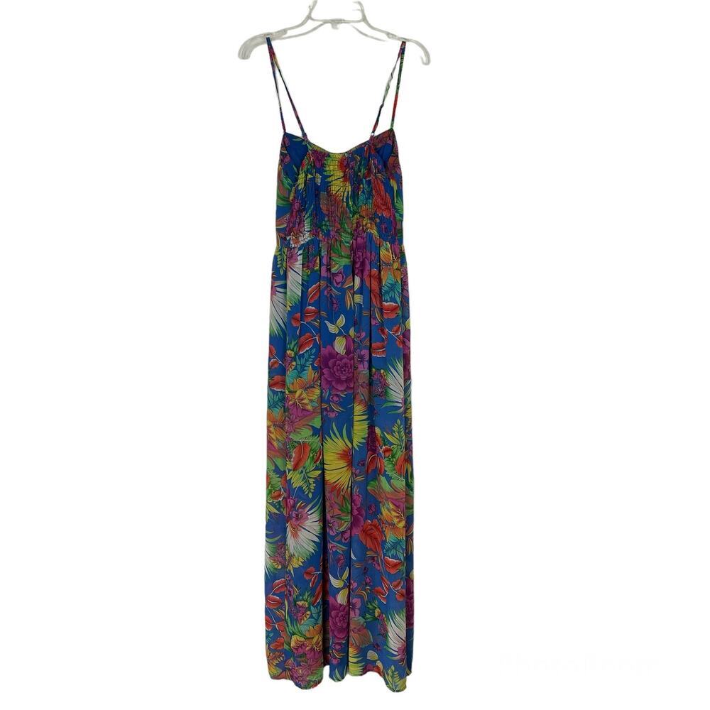 Forever 21 Floral Maxi Dress Womens Small Fairy Cottagecore Boho Beachy Empire - Picture 7 of 12